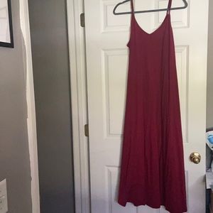 Thin strap loose form maxi dress